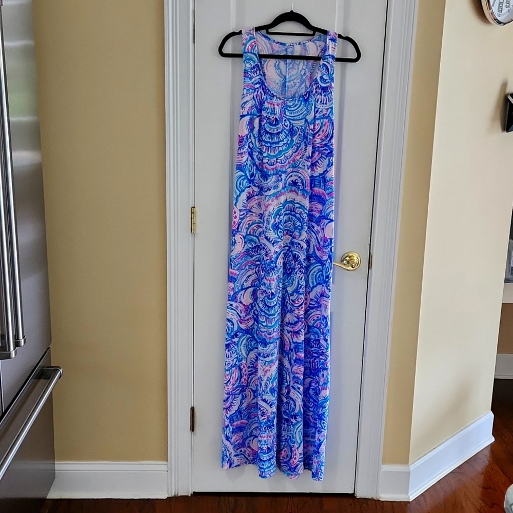 Lilly Pulitzer Racerback Maxi Pima Cotton Dress, L